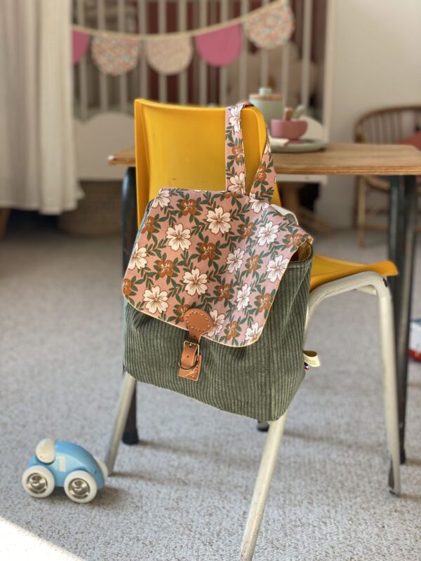 Cartable Fleurs vintage