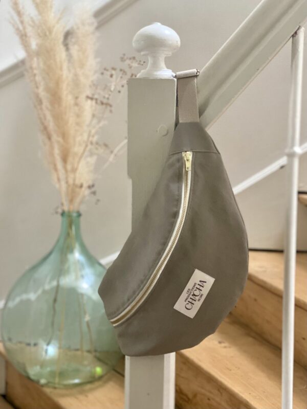 Sac Banane toile coton KAKI