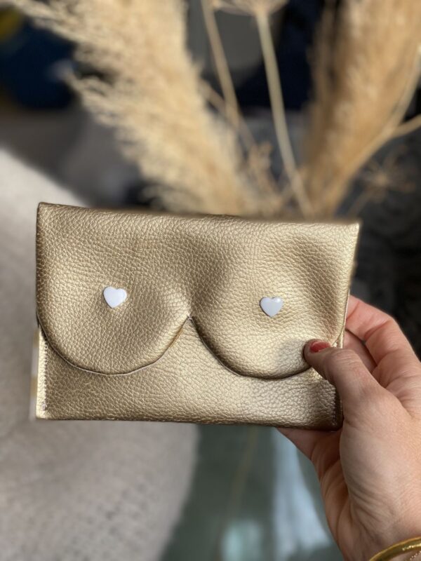 Pochette Boobs dorée