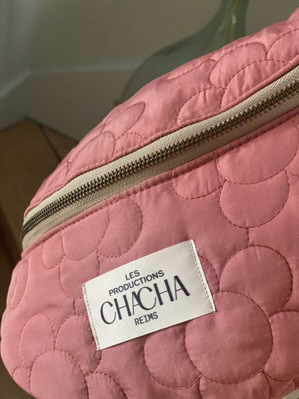 Sac Banane doudoune matelassée Rose ( différentes tailles) – Image 3
